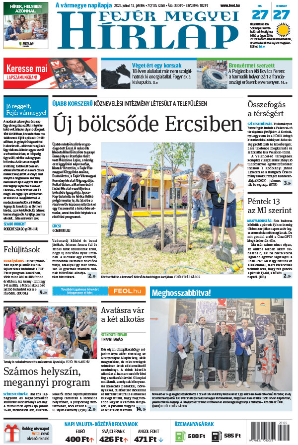 Lapszám: 2025.06.13. + MELLÉKLET