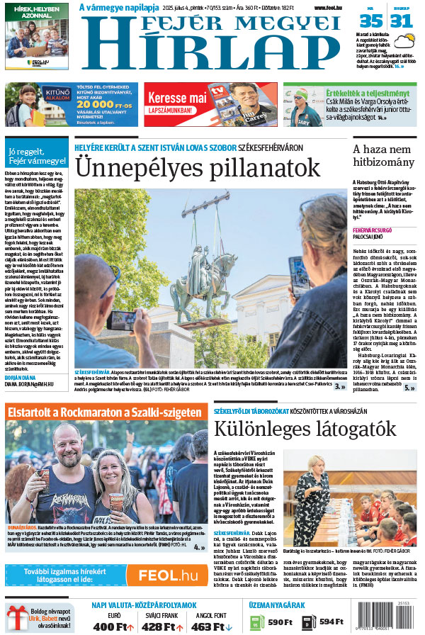Lapszám: 2025.07.04. + MELLÉKLET