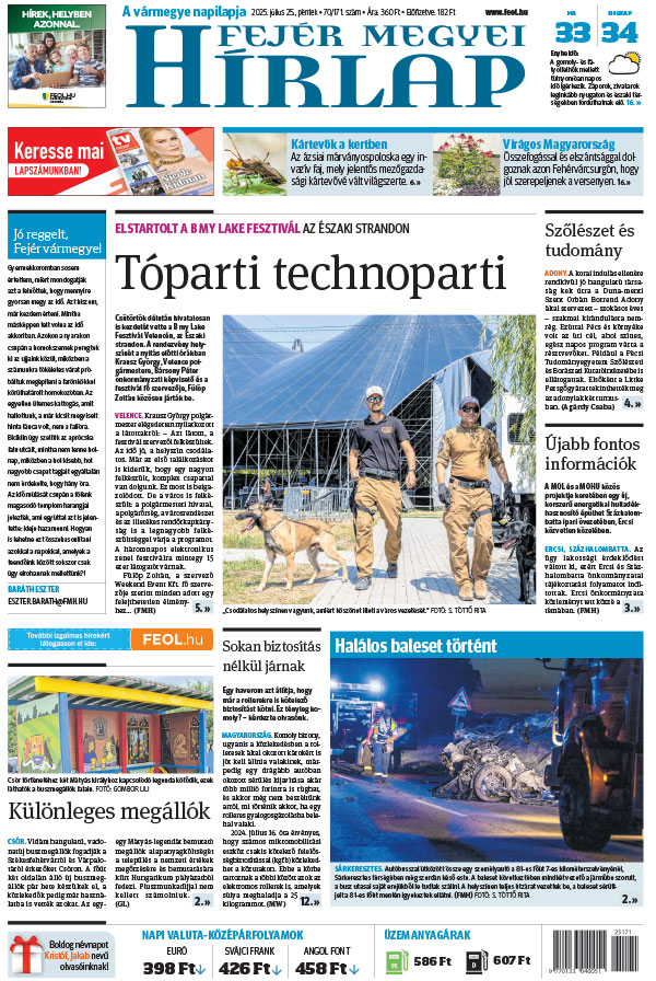 Lapszám: 2025.07.25. + MELLÉKLET
