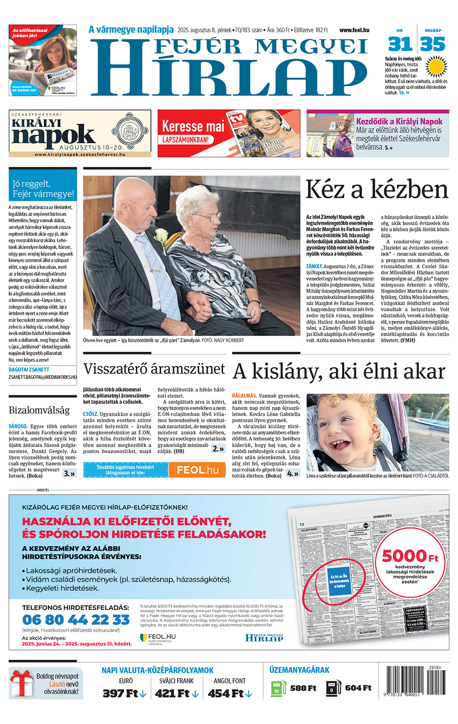 Lapszám: 2025.08.08. + melléklet