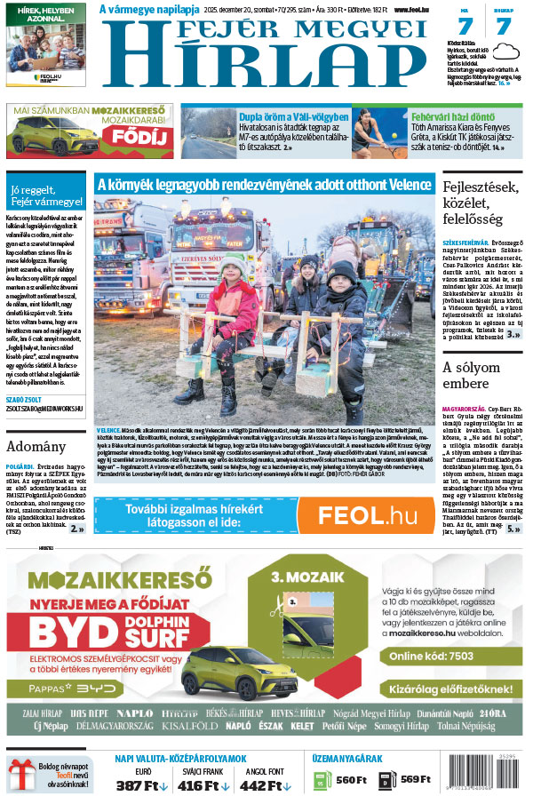 Lapszám: 2025. 12. 20.