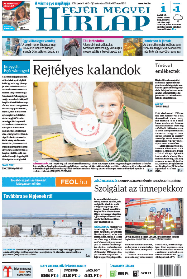 Lapszám: 2026. 01. 05.