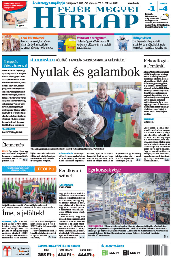 Lapszám: 2026. 01. 12.