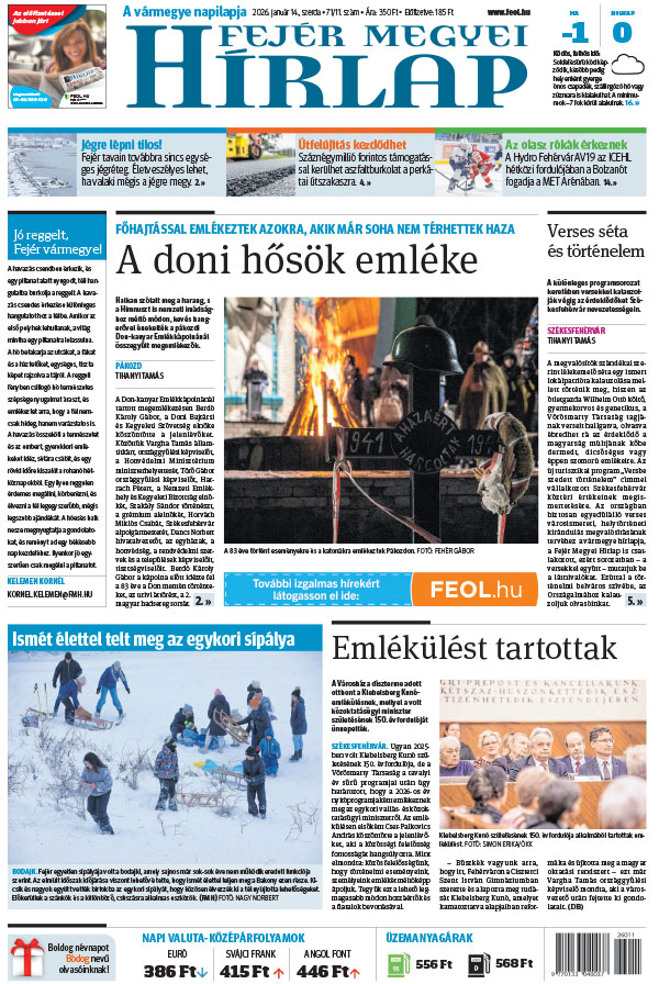 Lapszám: 2026. 01. 14.