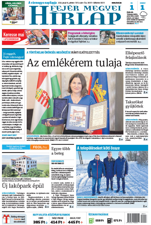 Lapszám: 2026. 01. 16. + MELLÉKLET