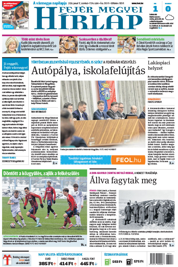 Lapszám: 2026. 01. 17.