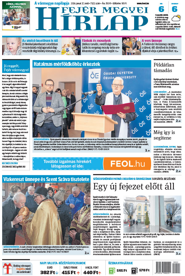 Lapszám: 2026. 01. 27.