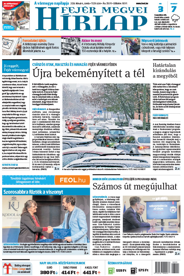 Lapszám: 2026. 02. 04.