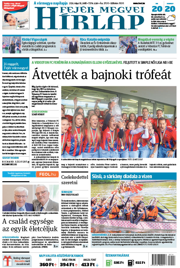 Lapszám: 2026. 05. 18.