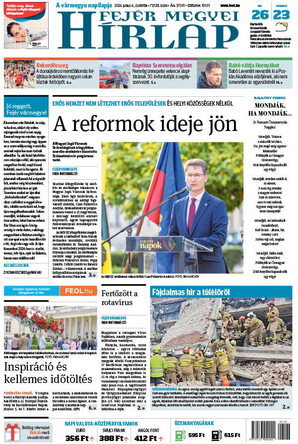 Lapszám: 2026. 06. 04.