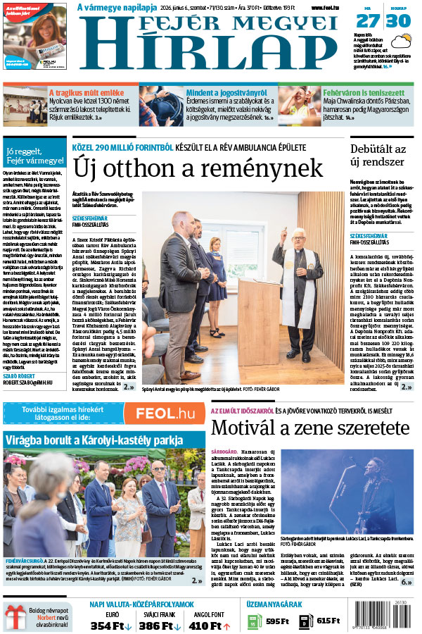 Lapszám: 2026. 06. 06.