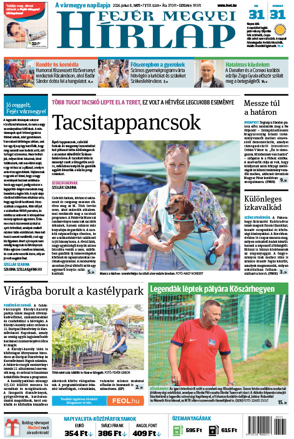 Lapszám: 2026. 06. 08.