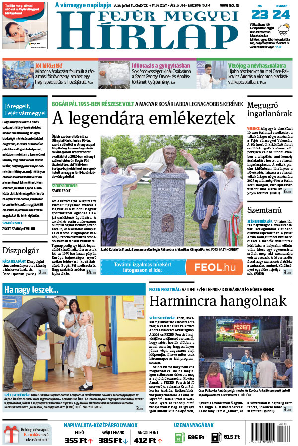 Lapszám: 2026. 06. 11.