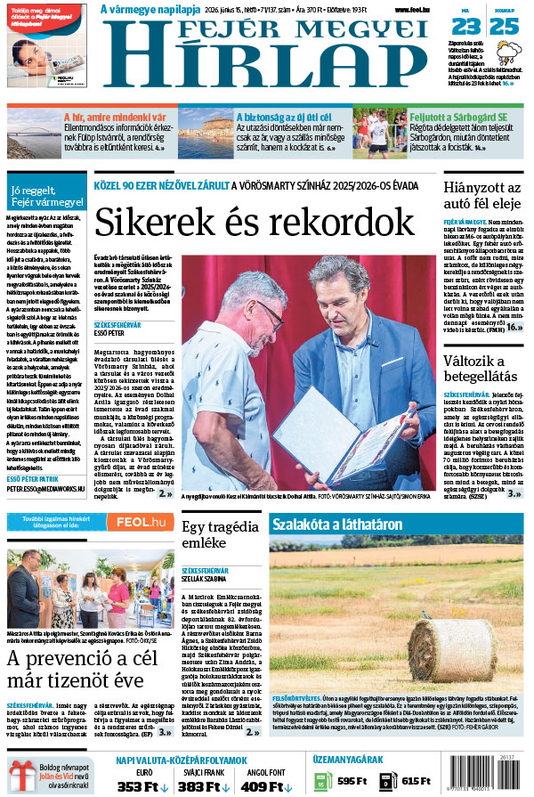 Lapszám: 2026. 06. 15.