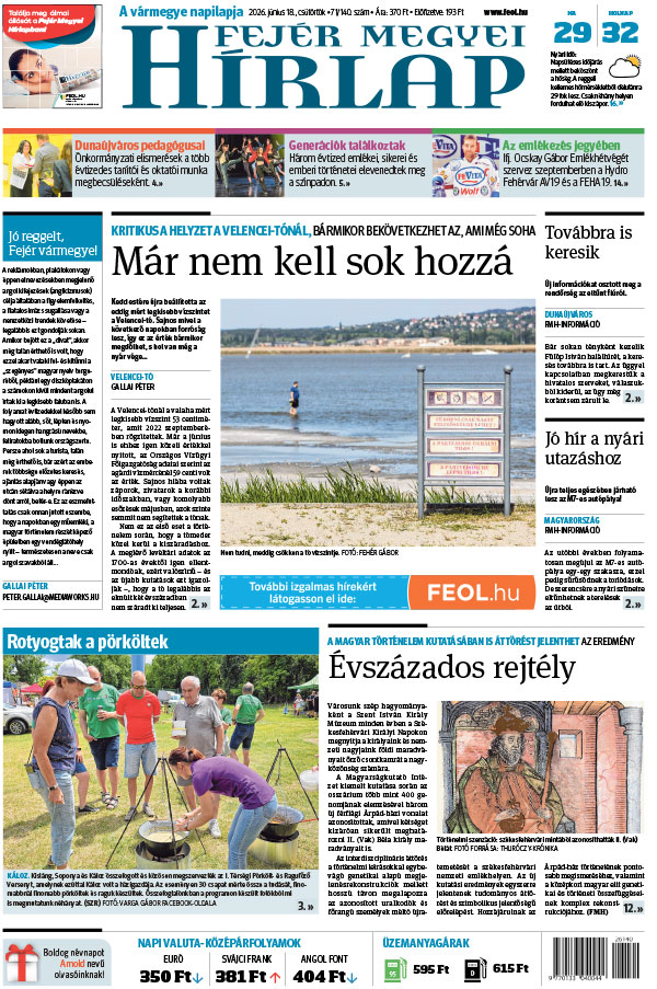 Lapszám: 2026. 06. 18.