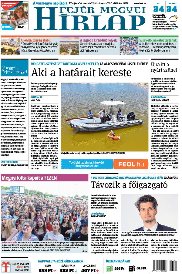 Lapszám: 2026. 06. 20.