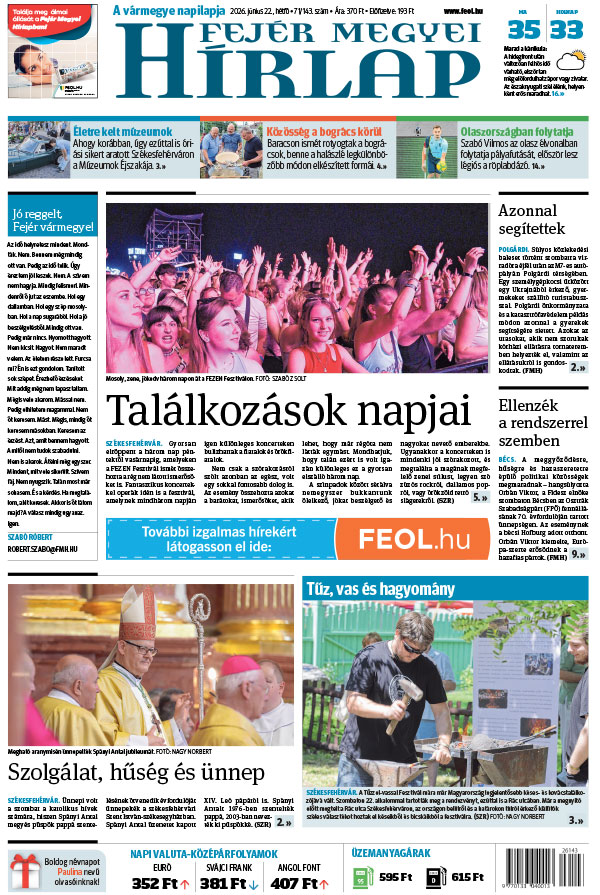 Lapszám: 2026. 06. 22.