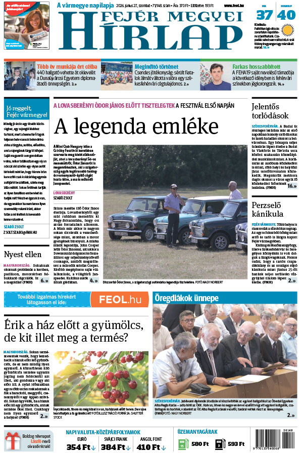 Lapszám: 2026. 06. 27.