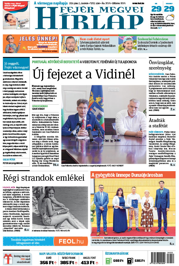 Lapszám: 2026. 07. 02.