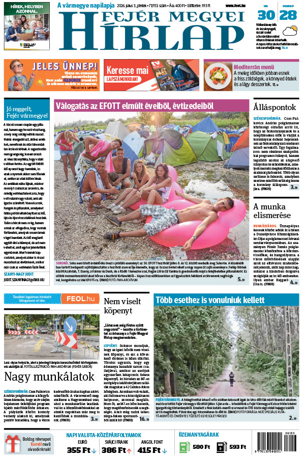 Lapszám: 2026. 07. 03.