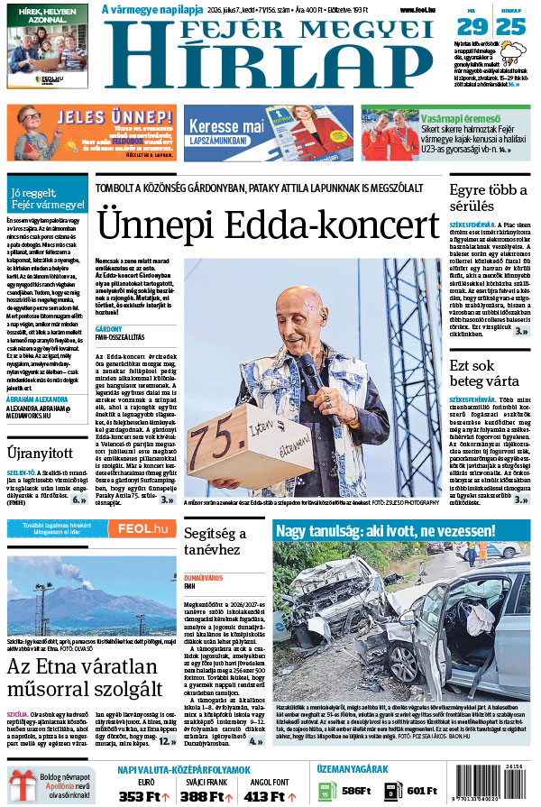 Lapszám: 2026. 07. 07.