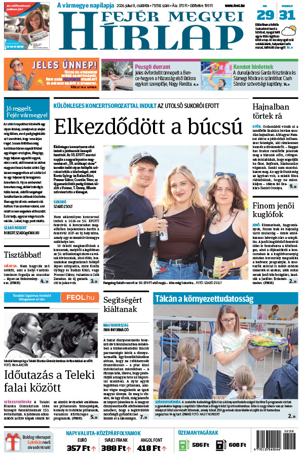 Lapszám: 2026. 07. 09.