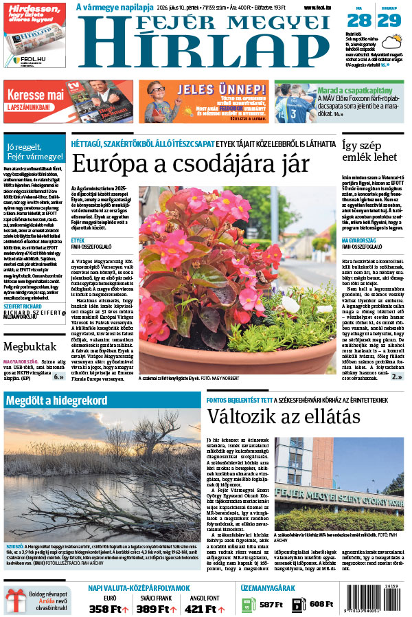 Lapszám: 2026. 07. 10.