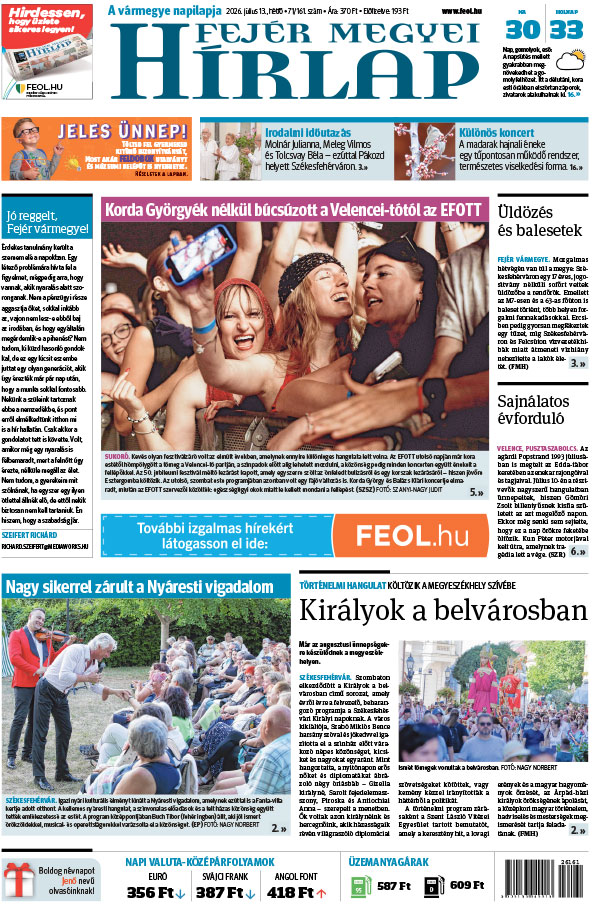 Lapszám: 2026. 07. 13.