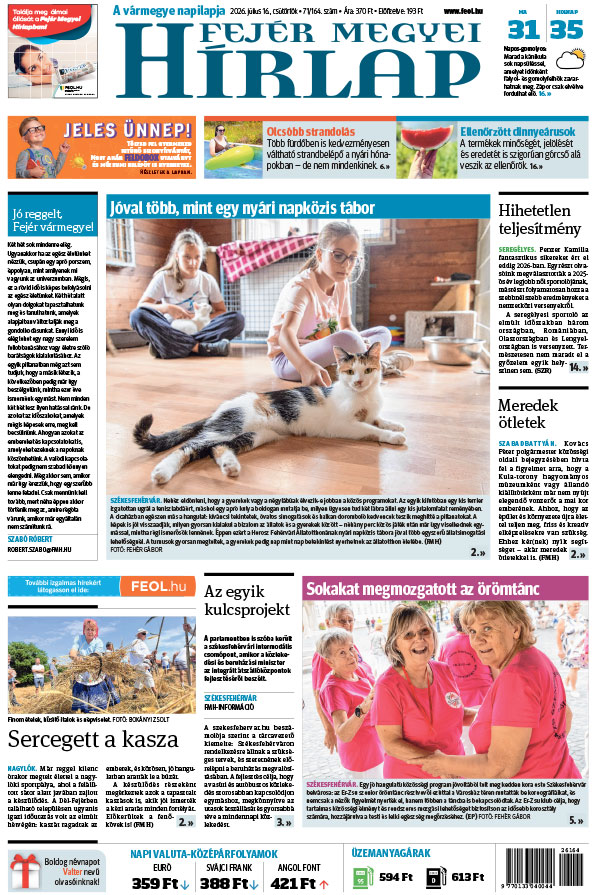 Lapszám: 2026. 07. 16.