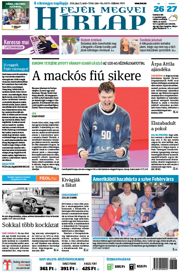 Lapszám: 2026. 07. 21.