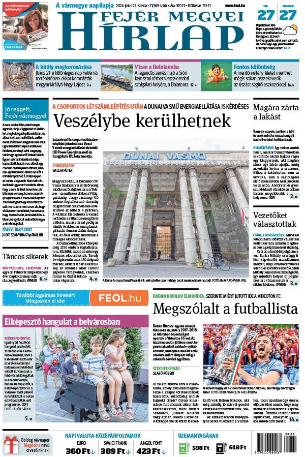 Lapszám: 2026. 07. 22.
