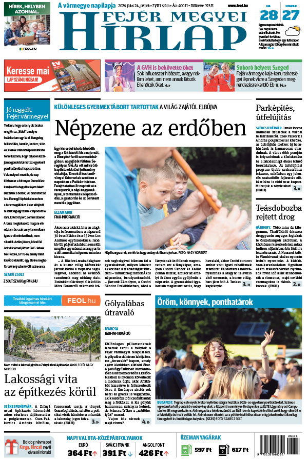 Lapszám: 2026. 07. 24.