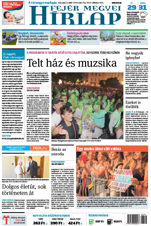 Lapszám: 2026. 07. 27.