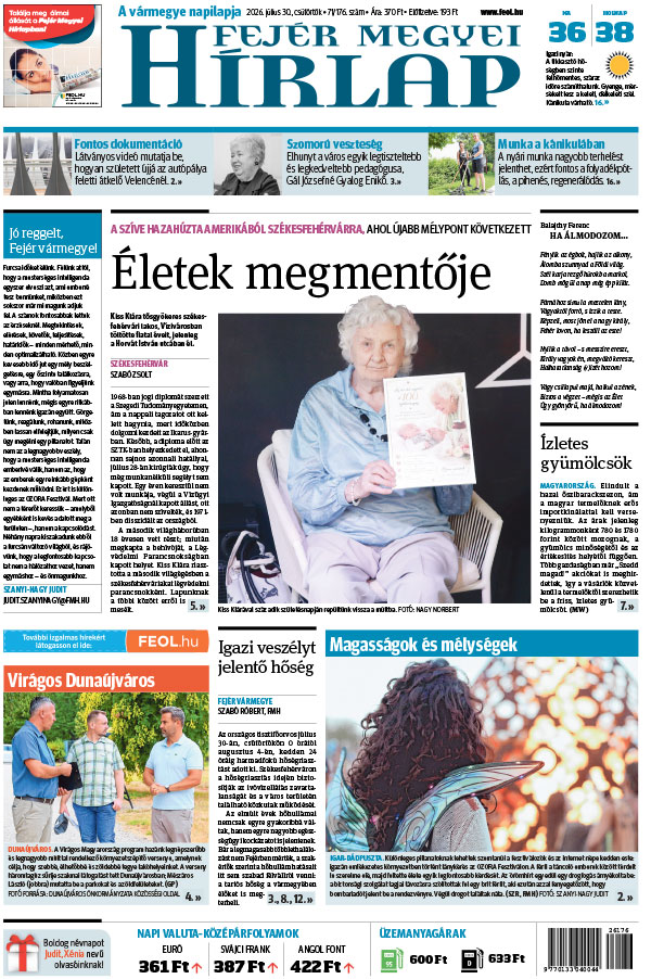 Lapszám: 2026. 07. 30.