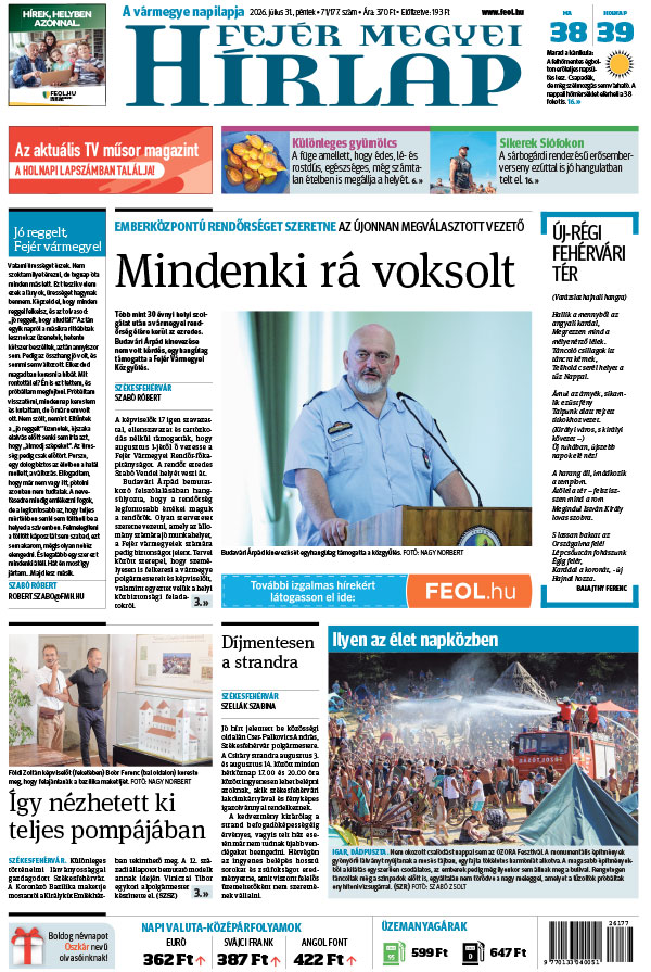Lapszám: 2026. 07. 31.